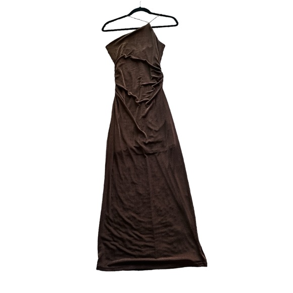 SIGNIFICANT OTHER Bella Midi Dress in Chocolate Brown, Size US 4 - Picture 4 of 7